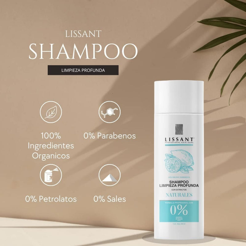 Lissant Shampoo Limpieza Profunda Sin Sal, Sin Parabenos