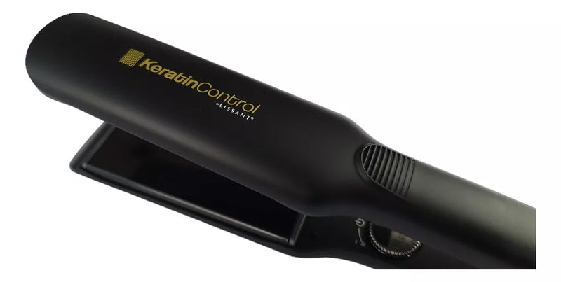 Plancha Lissant Titanium Keratin Control, Tecnologia Multi-iones, Temperatura hasta 480ºF, Placas de Black Titanium, Encendido Rapido, Cable Giratorio, Display LCD