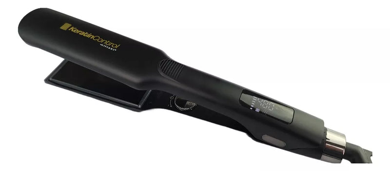 Plancha Lissant Titanium Keratin Control, Tecnologia Multi-iones, Temperatura hasta 480ºF, Placas de Black Titanium, Encendido Rapido, Cable Giratorio, Display LCD