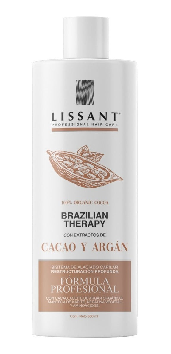 Crema Alaciadora Brazilian Keratina Chocolate Y Aceite Argan