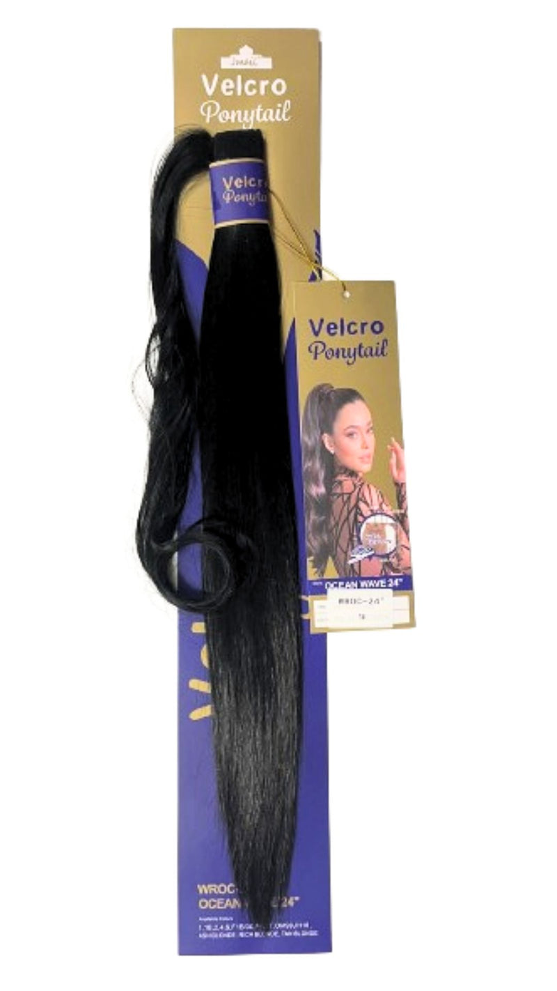 GALA PONY TAIL VELCRO WAVE STRAIGHT 24 PLG