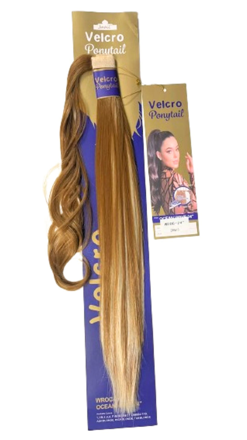 GALA PONY TAIL VELCRO WAVE STRAIGHT 24 PLG