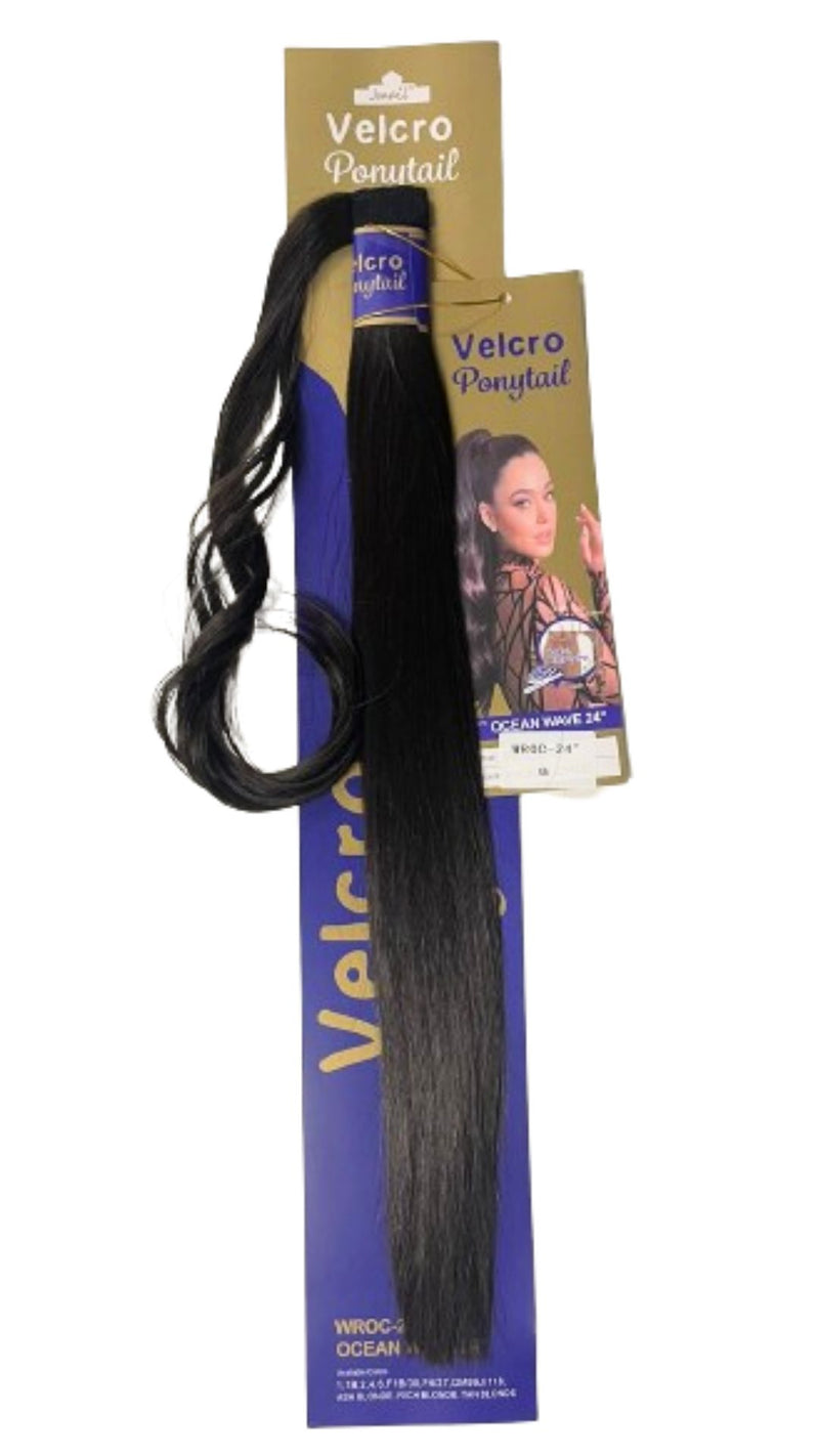 GALA PONY TAIL VELCRO WAVE STRAIGHT 24 PLG